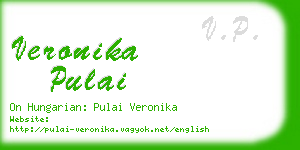 veronika pulai business card